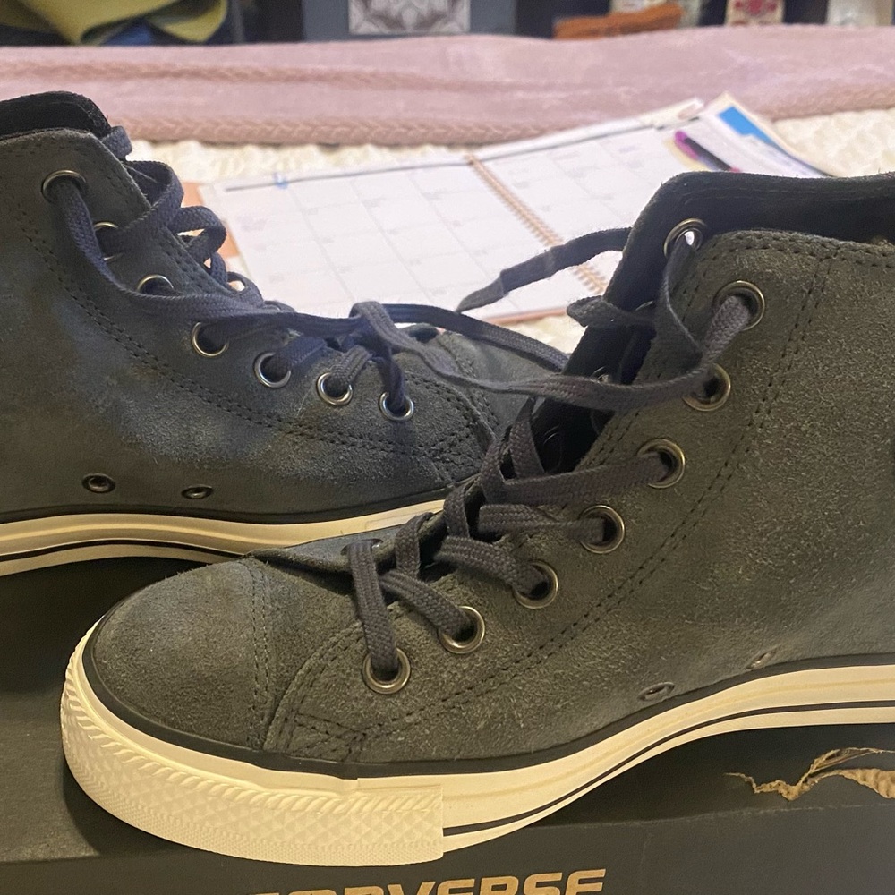 Converse Platform High-Top Suede Sneakers